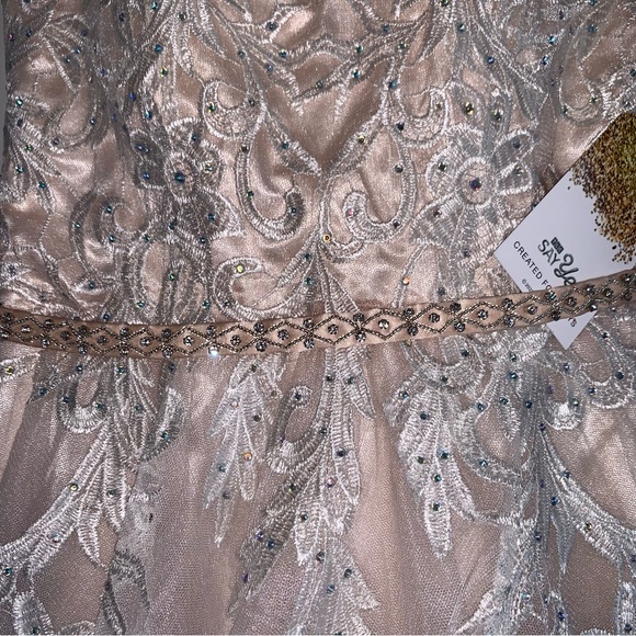 SAY YES TO THE Womens Ivory Belted Crinoline Lining Sleeveless Dress Juniors 3 - Picture 7 of 8